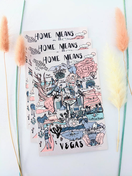 Home Means Vegas Postcard