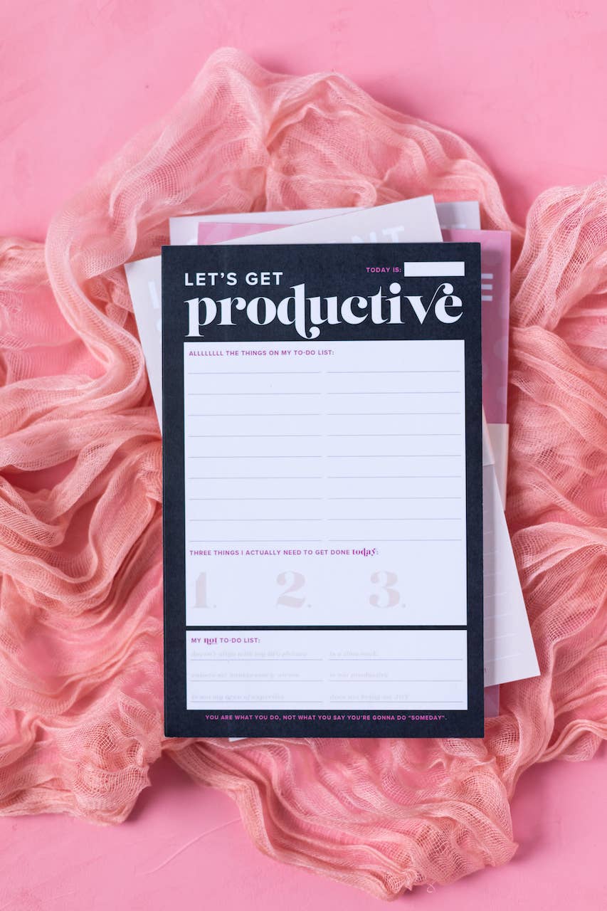 Let's Get Productive Notepad