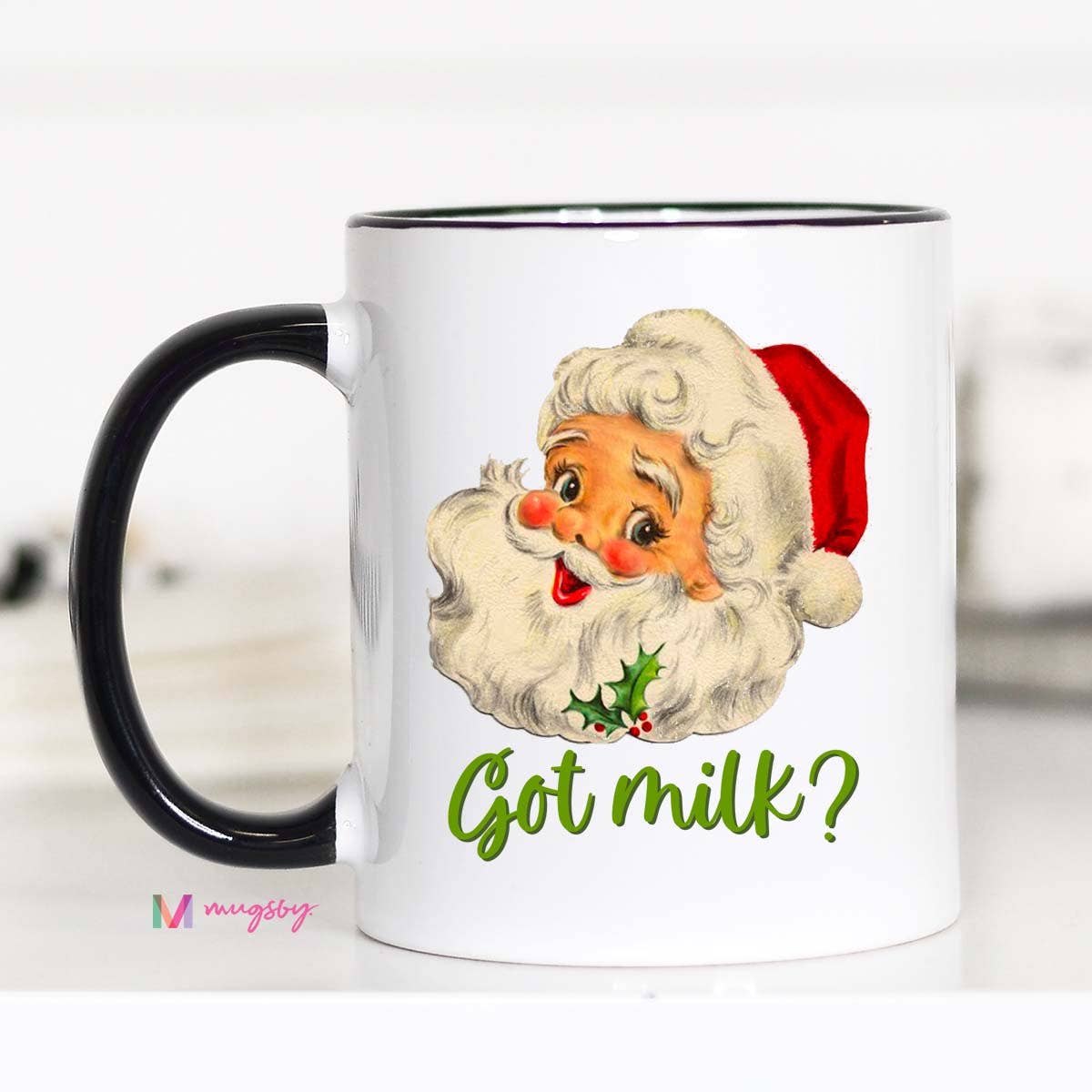Got Milk Santa Christmas Mug