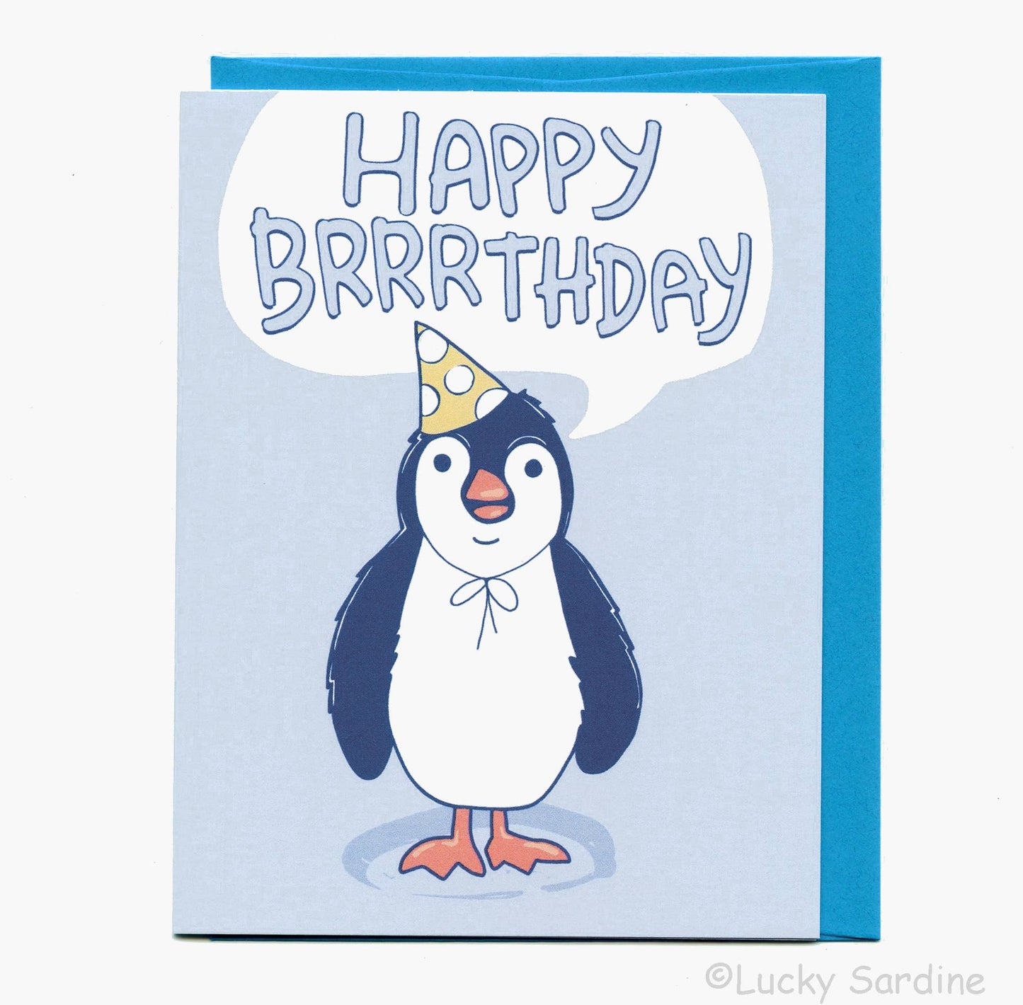 Penguin HAPPY BRRRTHDAY, Birthday Card