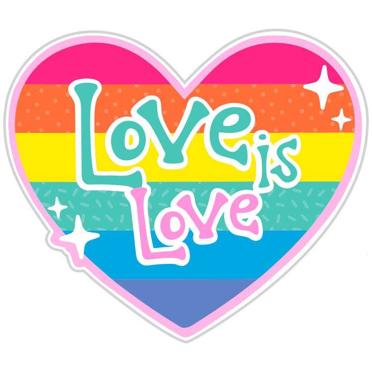 LOVE is LOVE Heart Sticker