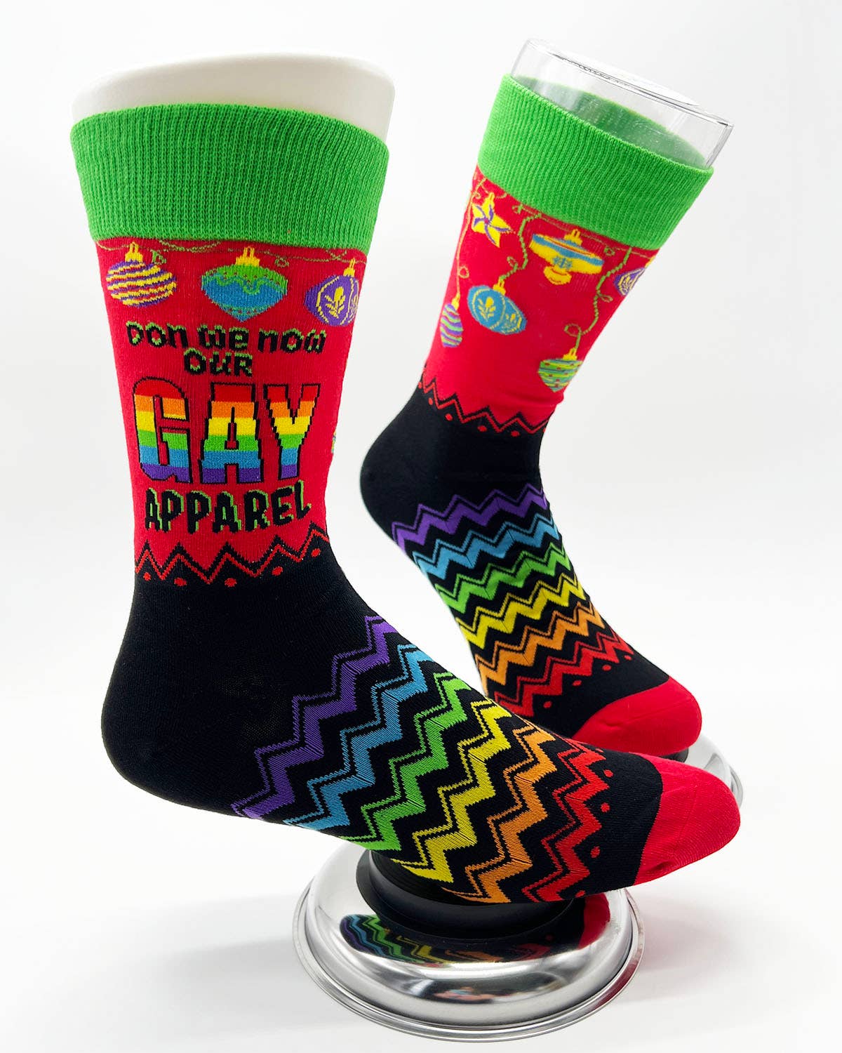 Don We Now Our Gay Apparel Men's Novelty Crew Socks