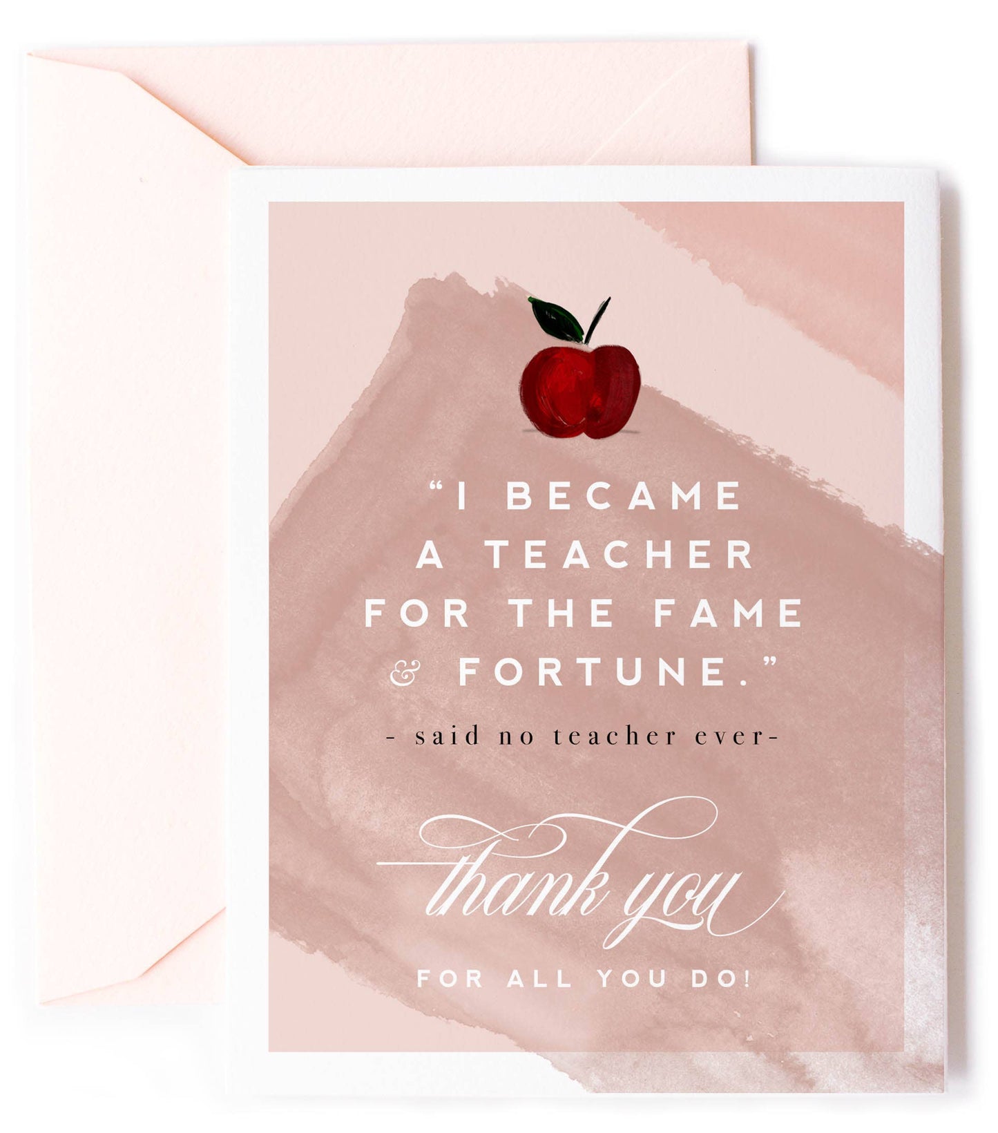Fame & Fortune Teacher Card
