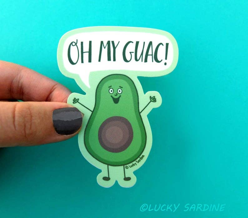 Avocado Oh My Guac Sticker