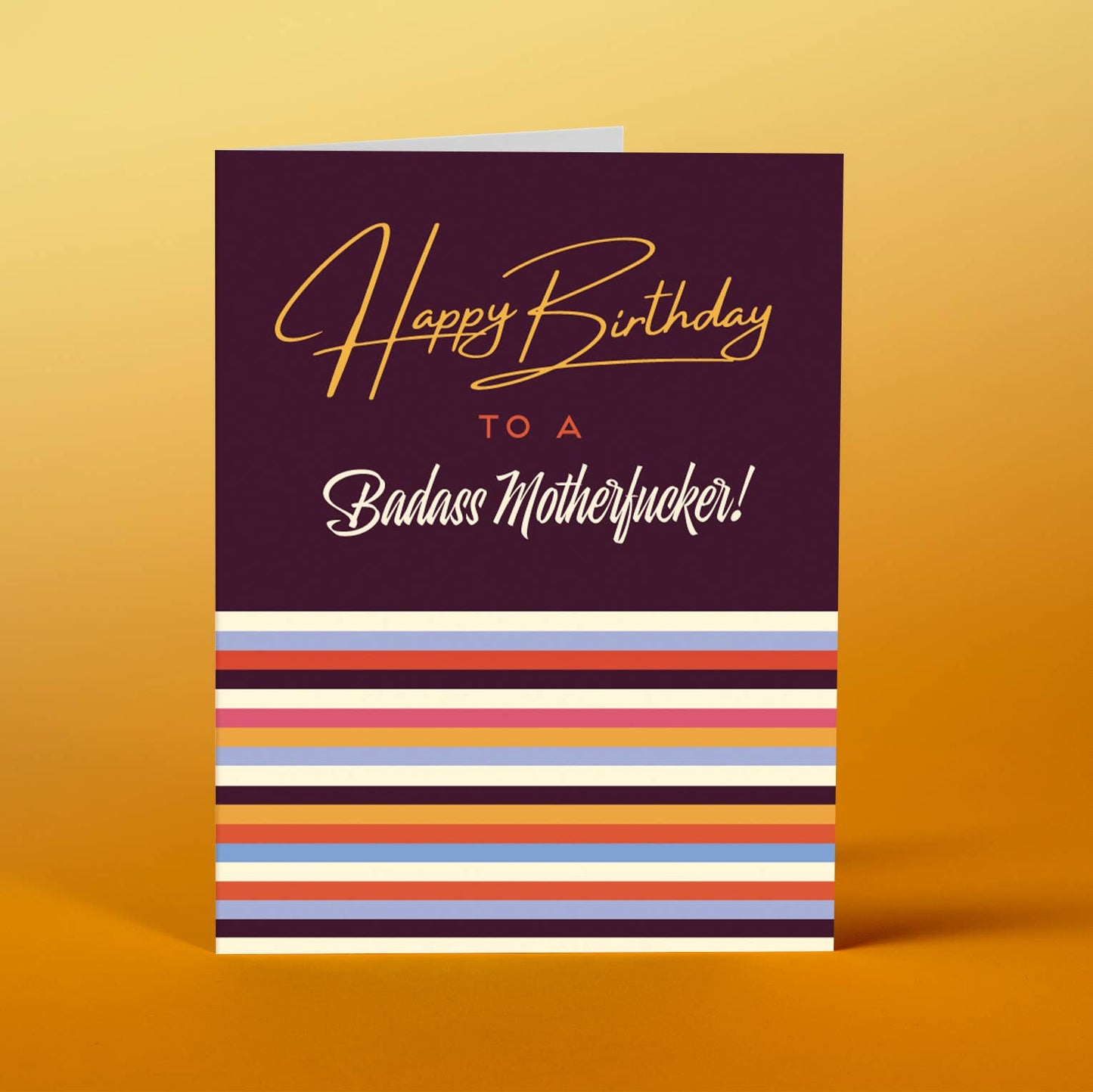 Badass Motherfucker Birthday Card