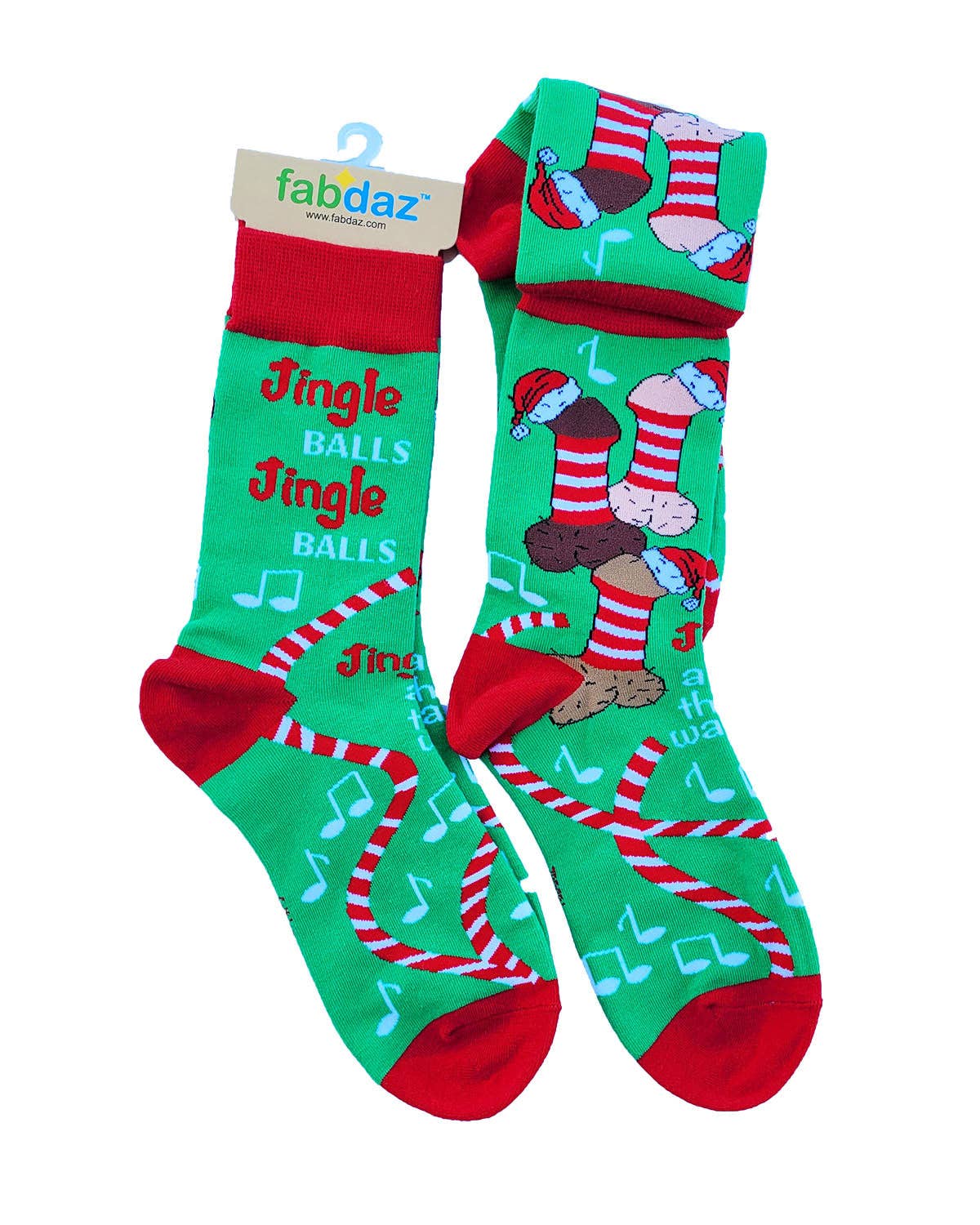 Jingle Balls and Festive Dicks Women's Christmas Socks