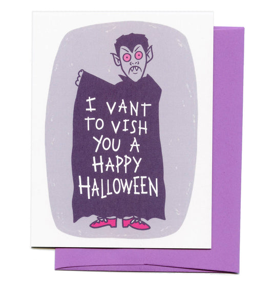 Vampire, Halloween Card
