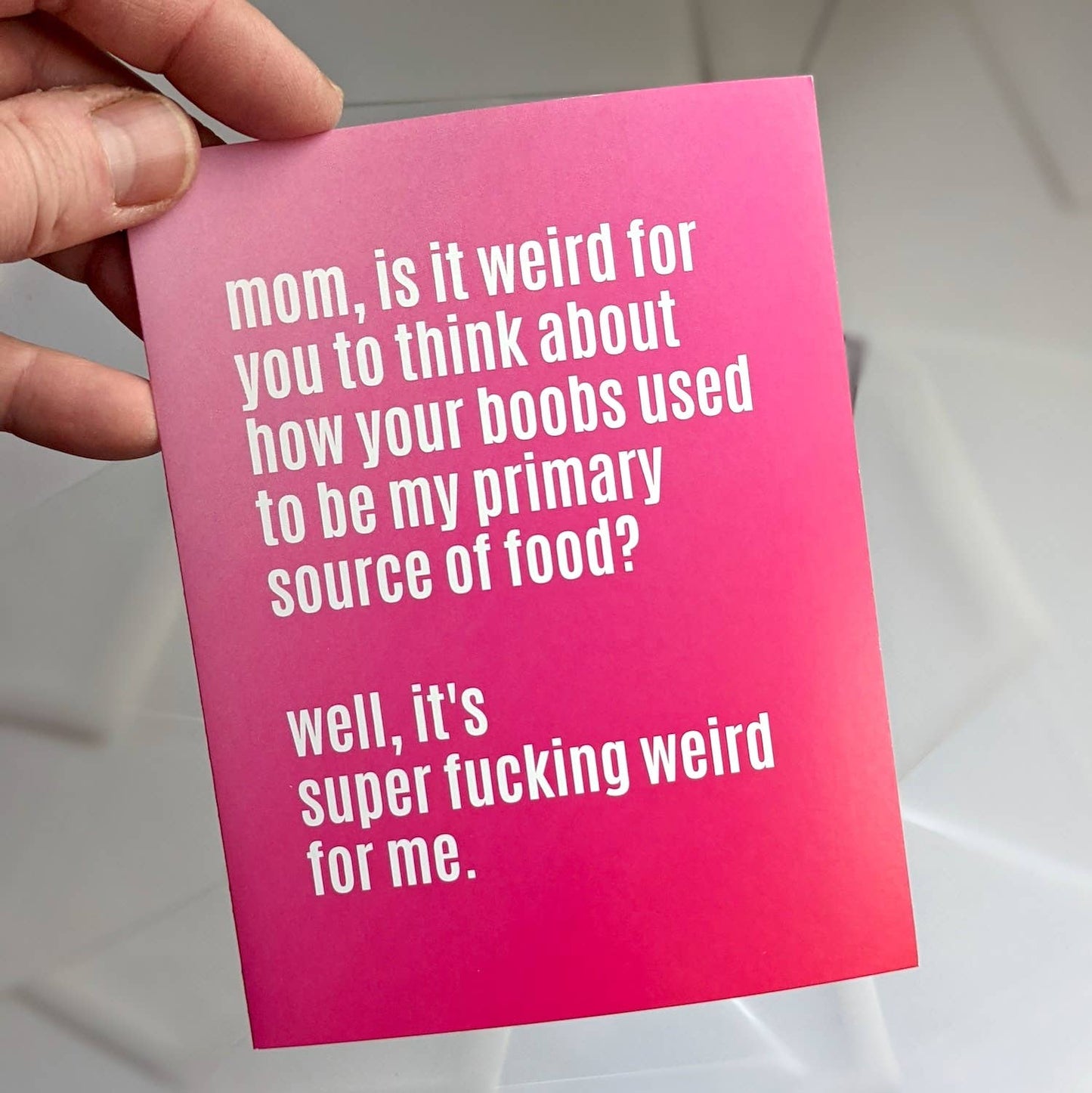 Boobs Mother's Day Card