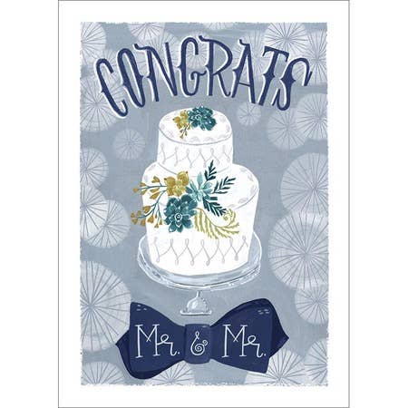 Mr. & Mr. Wedding Greeting Card (6 Pack)