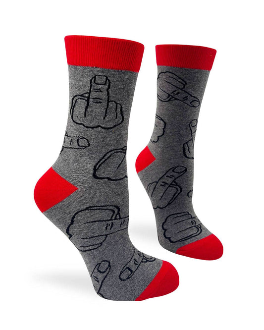 Flip Off Sassy Women's Crew Socks