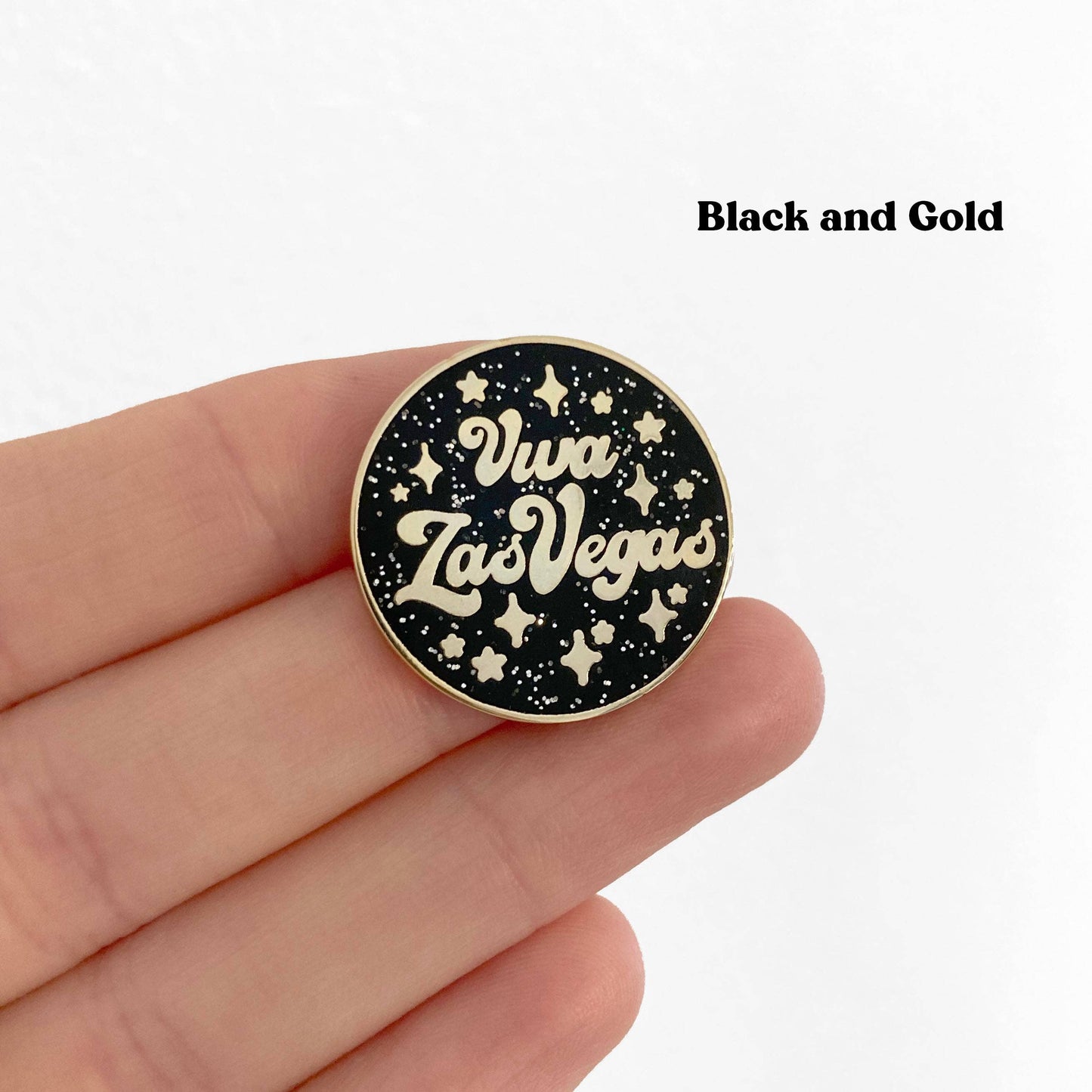 Black and Gold Viva Las Vegas Pin