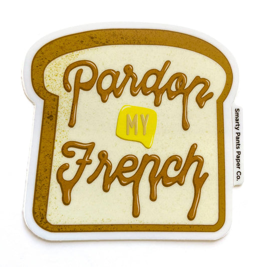 Pardon My French Sticker