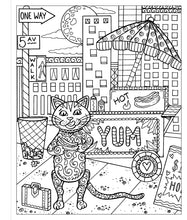 Load image into Gallery viewer, Kitties in Cities Coloring Book
