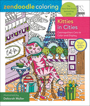 Load image into Gallery viewer, Kitties in Cities Coloring Book
