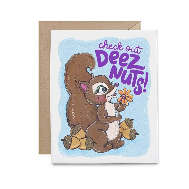 Deez Nuts Squirrel Card