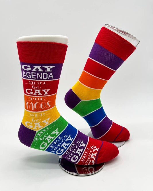 Gay Agenda Men's Crew Socks