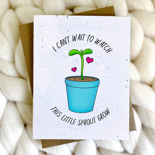 Little Sprout Plantable Seed Paper Expecting Card