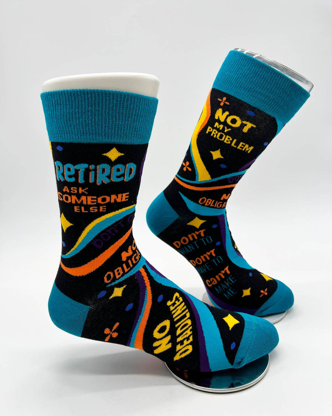 Retired Ask Someone Else Men's Crew Socks