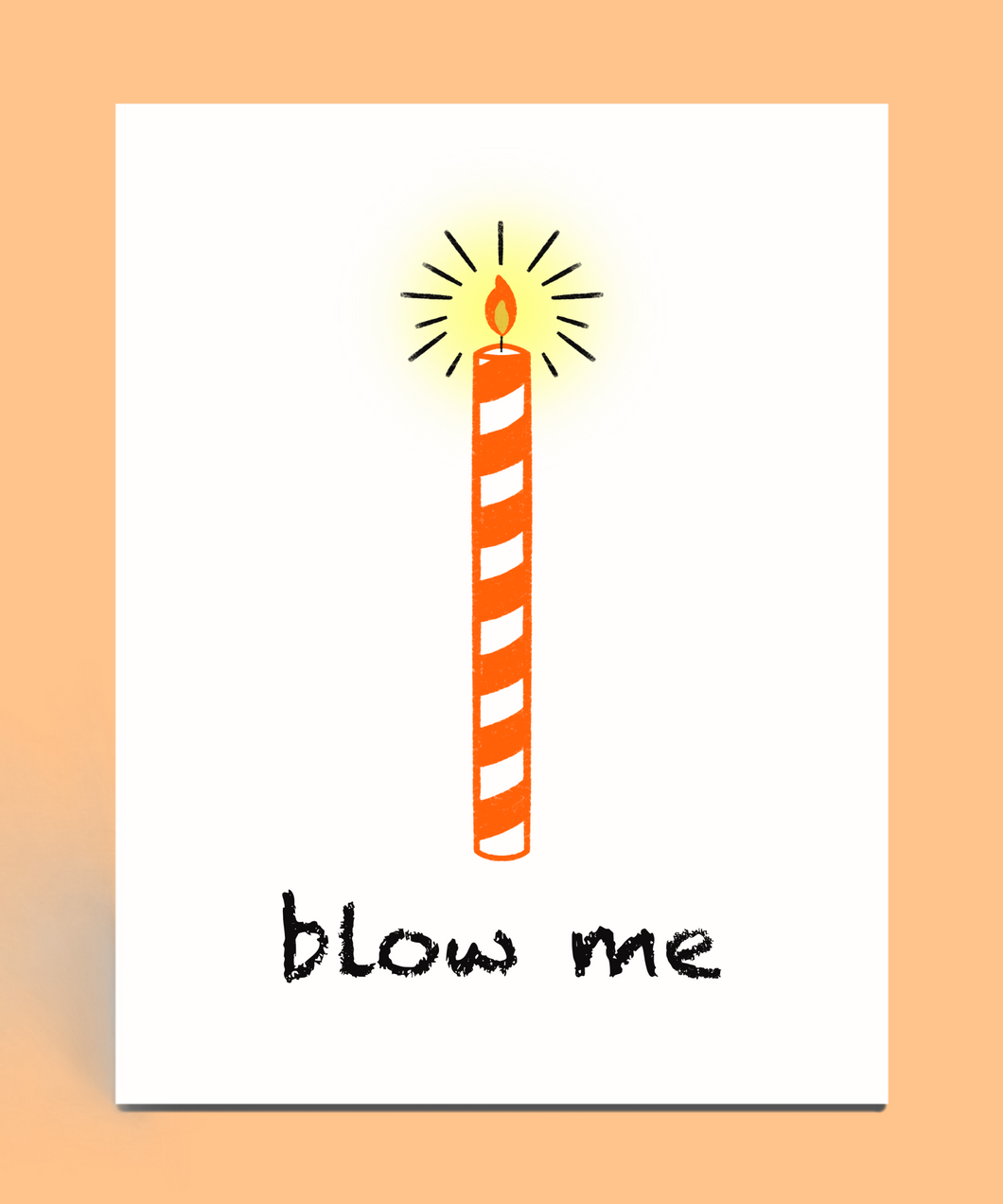 Blow Me Birthday Card