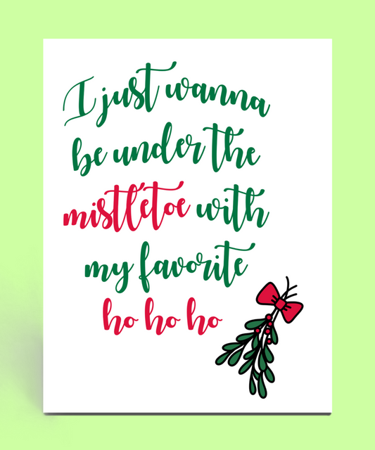 Mistletoe Ho Christmas Card
