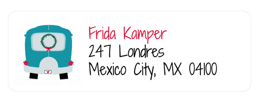 Frida Kamper Return Labels (one sheet--30 labels)