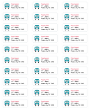 Load image into Gallery viewer, Frida Kamper Return Labels (one sheet--30 labels)

