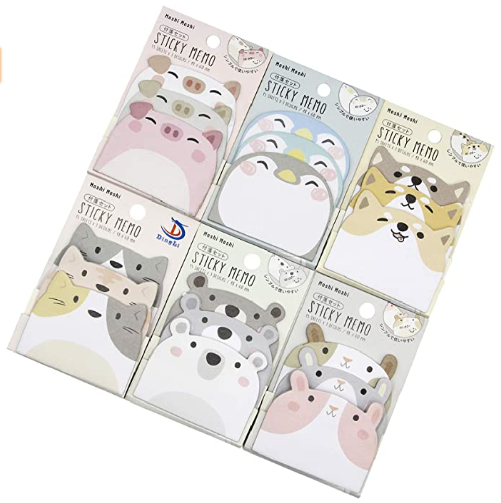 Adorable Animal Sticky Notes