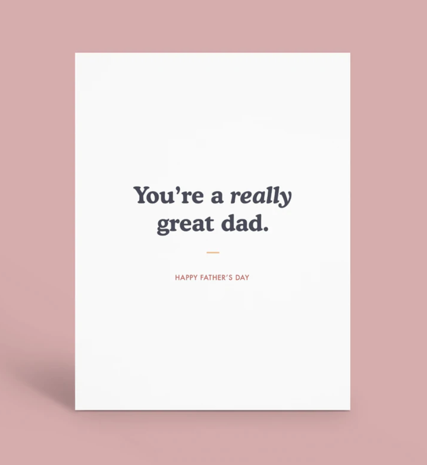 Really Great Dad Card