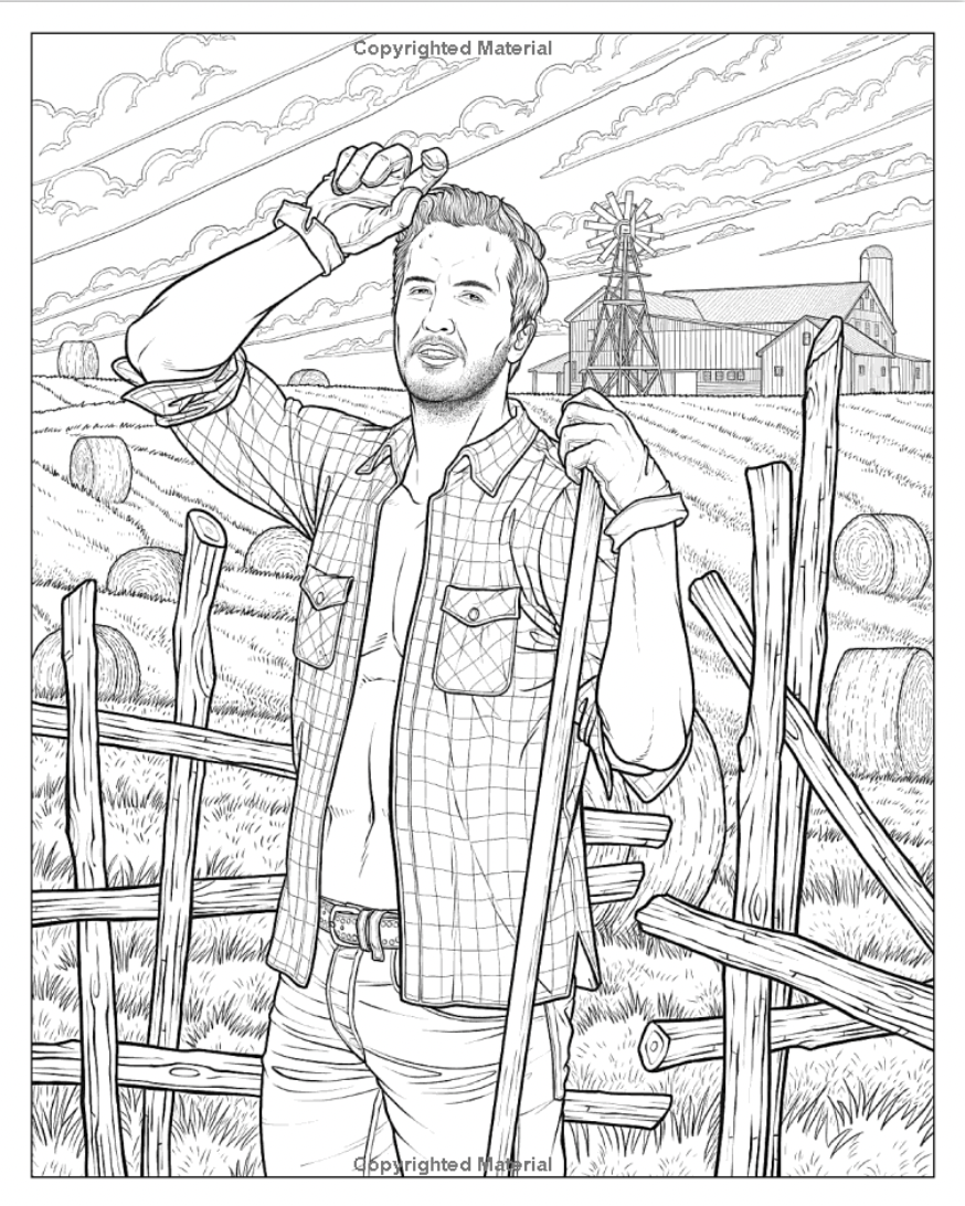 Country Music Heartthrobs Coloring Book by Maurizio Campidelli