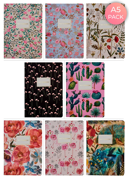 Floral Paperback Notebooks--Bruno Visconti