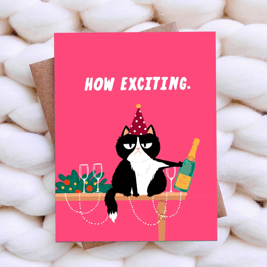 How Exciting Cat Card