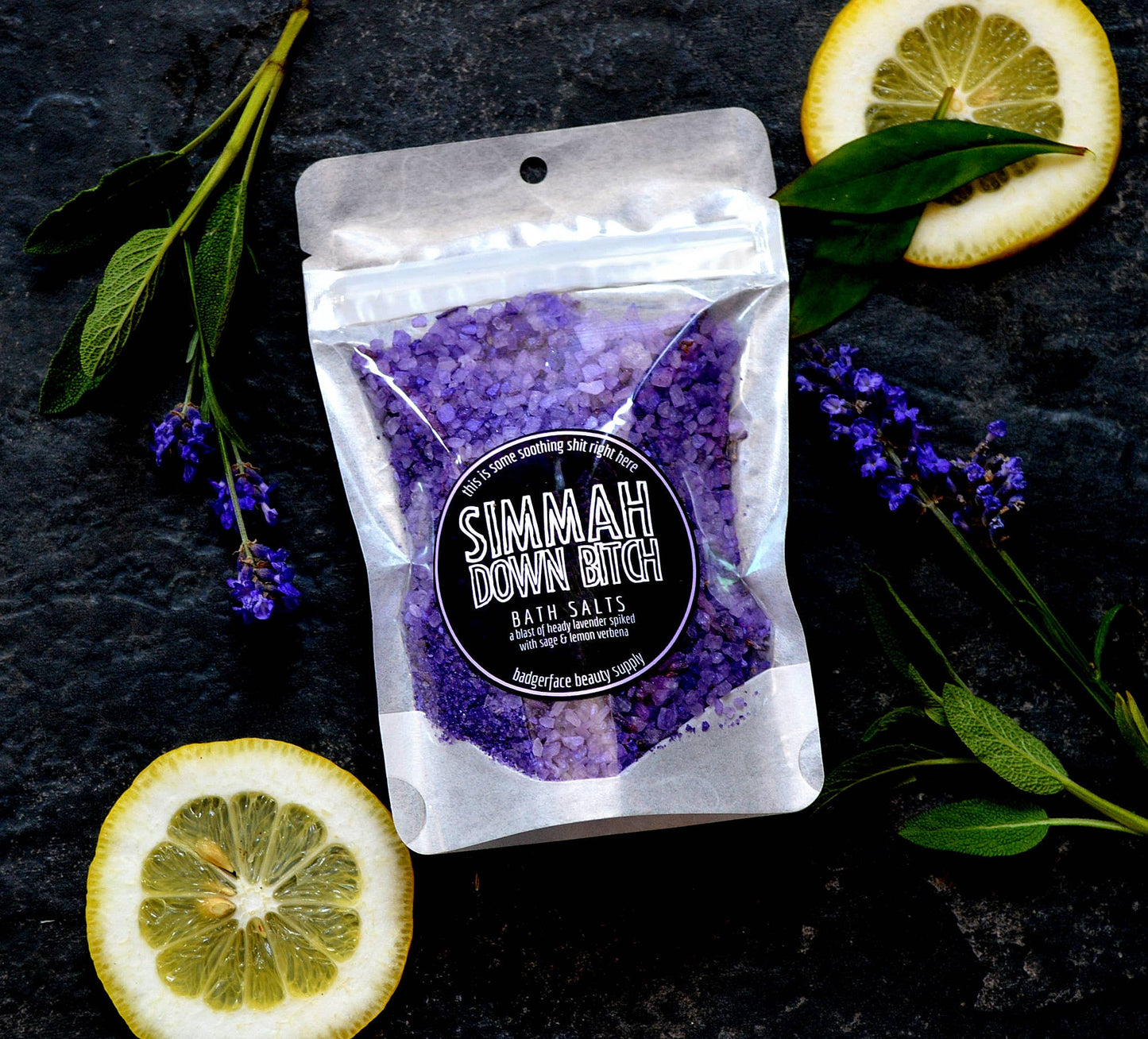 Simmah Down Bitch Lavender Bath Salts