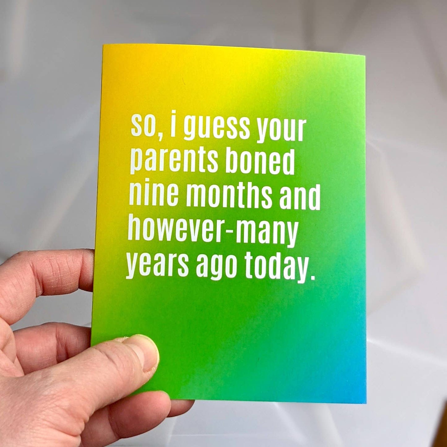 Boned Birthday Card