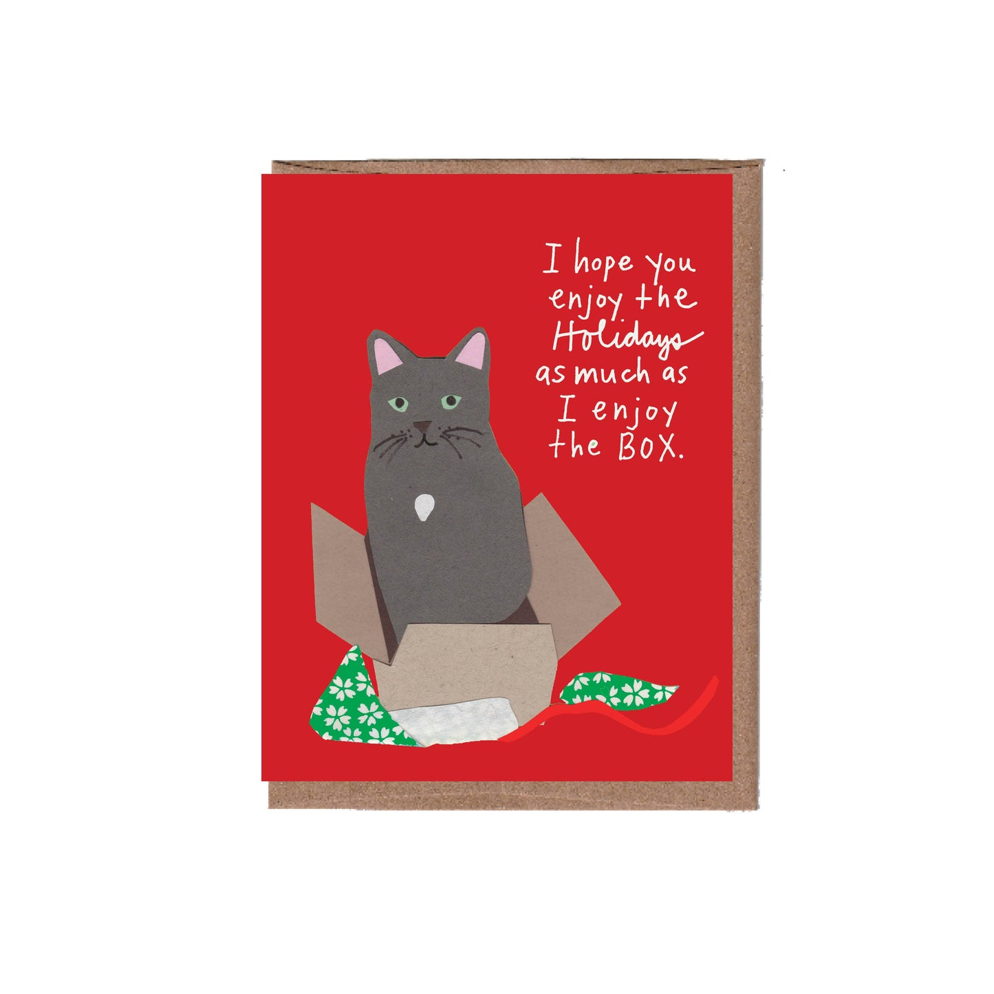 Cat Box Holiday Card