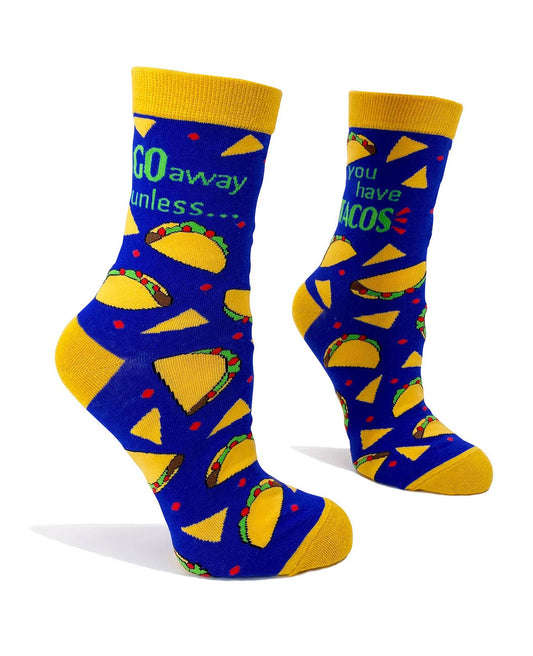 Go Away Unless You Have Tacos Women's Crew Socks