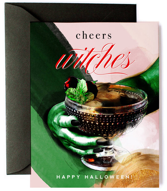 Cheers Witches Halloween Card