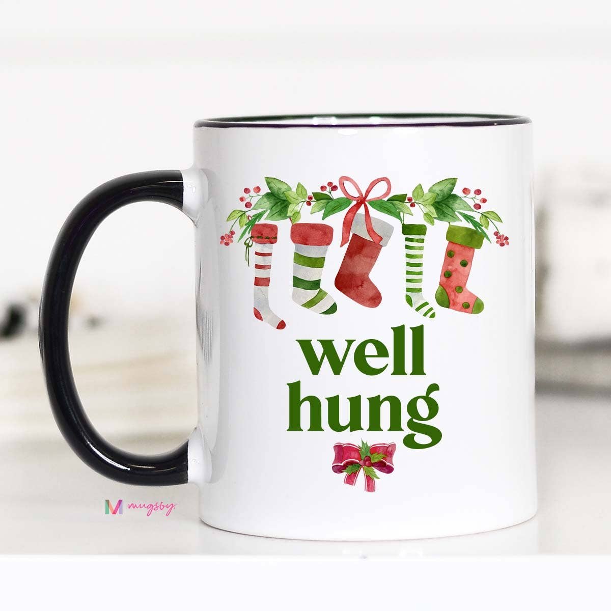 Well Hung Christmas Mug