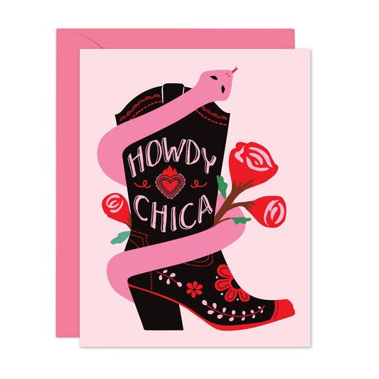 Howdy Chica | Cowgirl Boot card