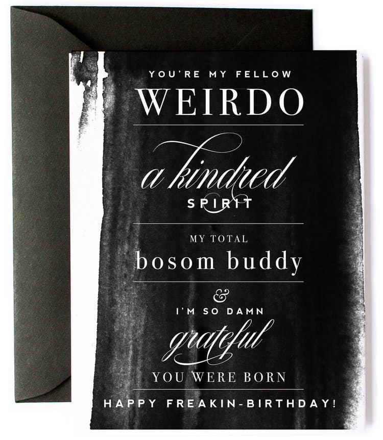 Kindred Spirit Bosom Buddy Birthday Card