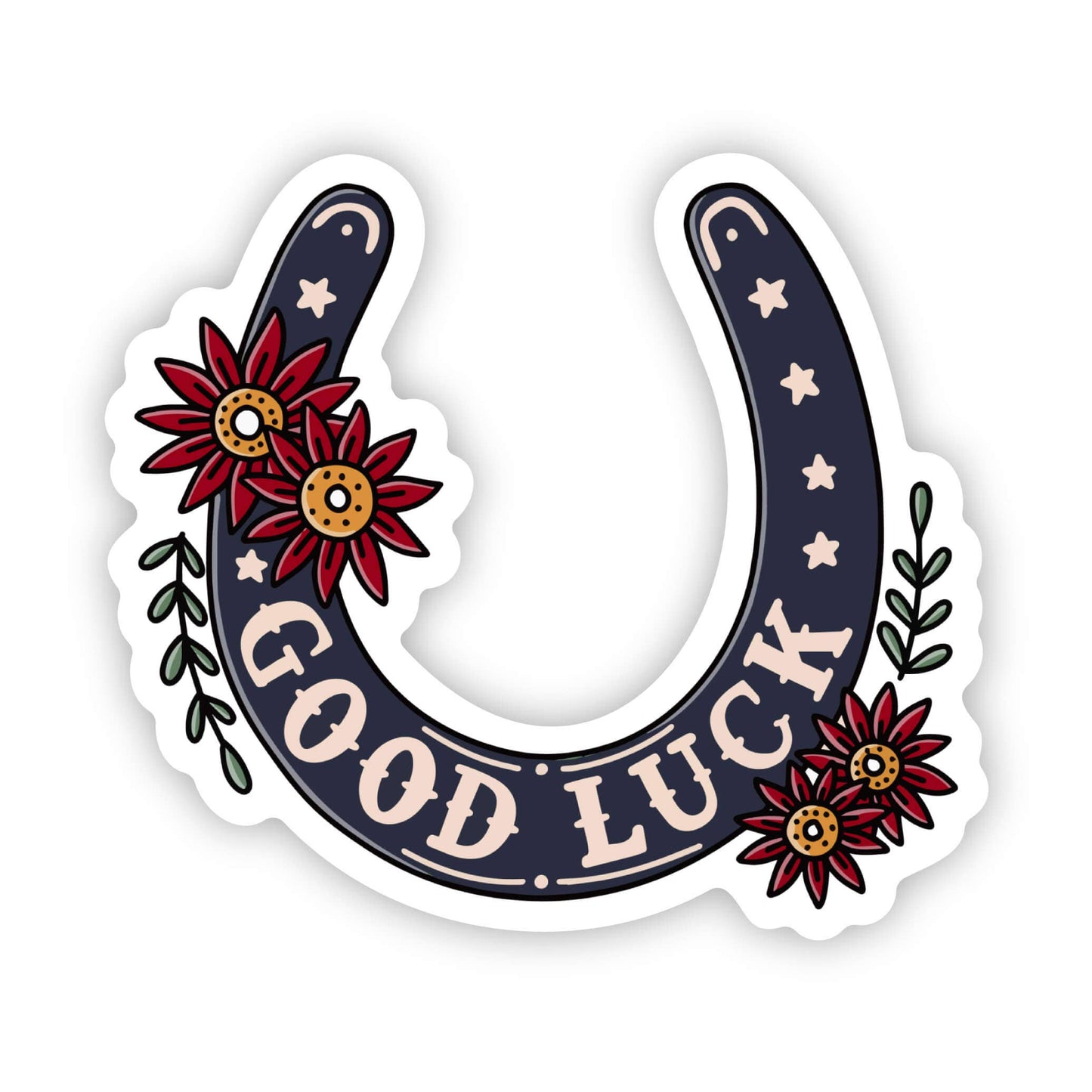 Good Luck Horse Shoe Sticker