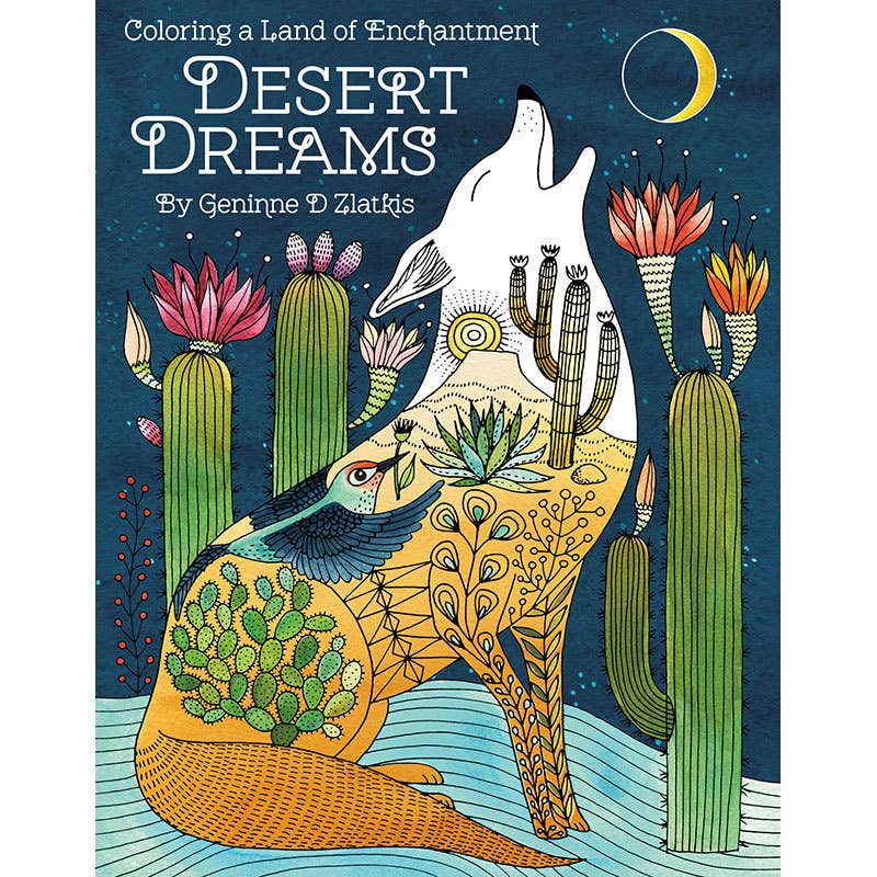 Desert Dreams Coloring Book by Geninne Zlatkis