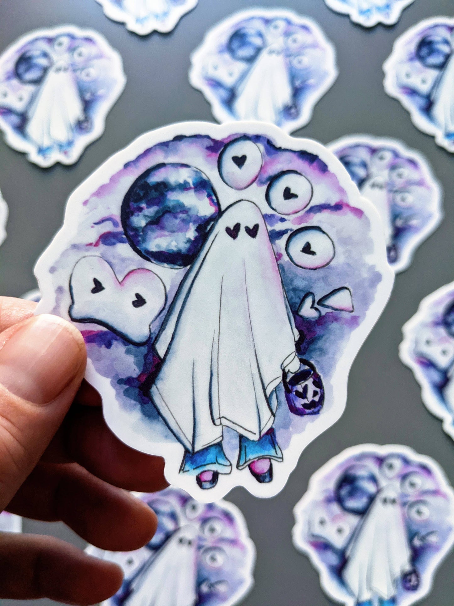 Halloween Ghost Decal Sticker