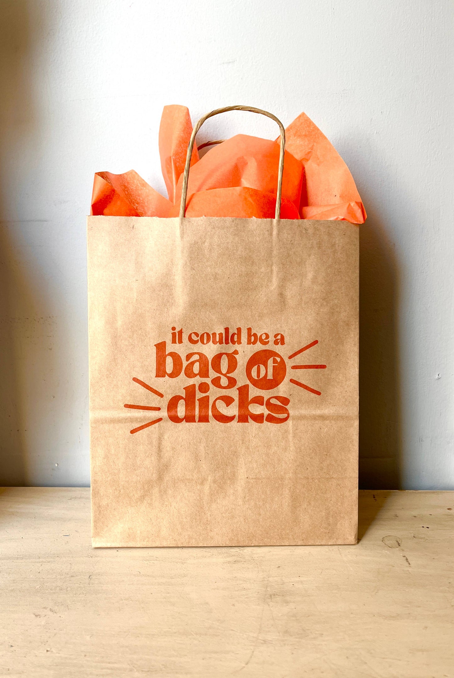 Bag of Dicks Recycled Gift Bag