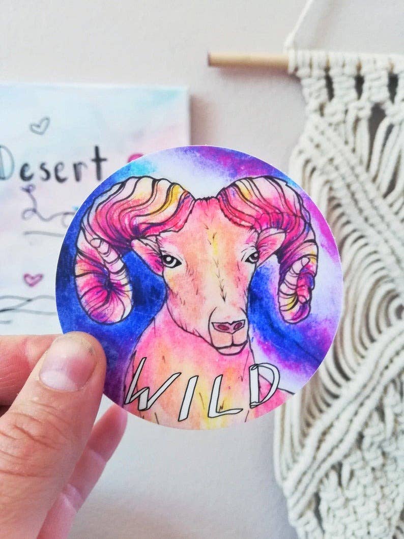 Wild Bighorn Sheep Sticker