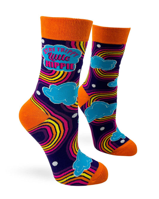 Stay-Trippy Little Hippie Women's Crew Socks