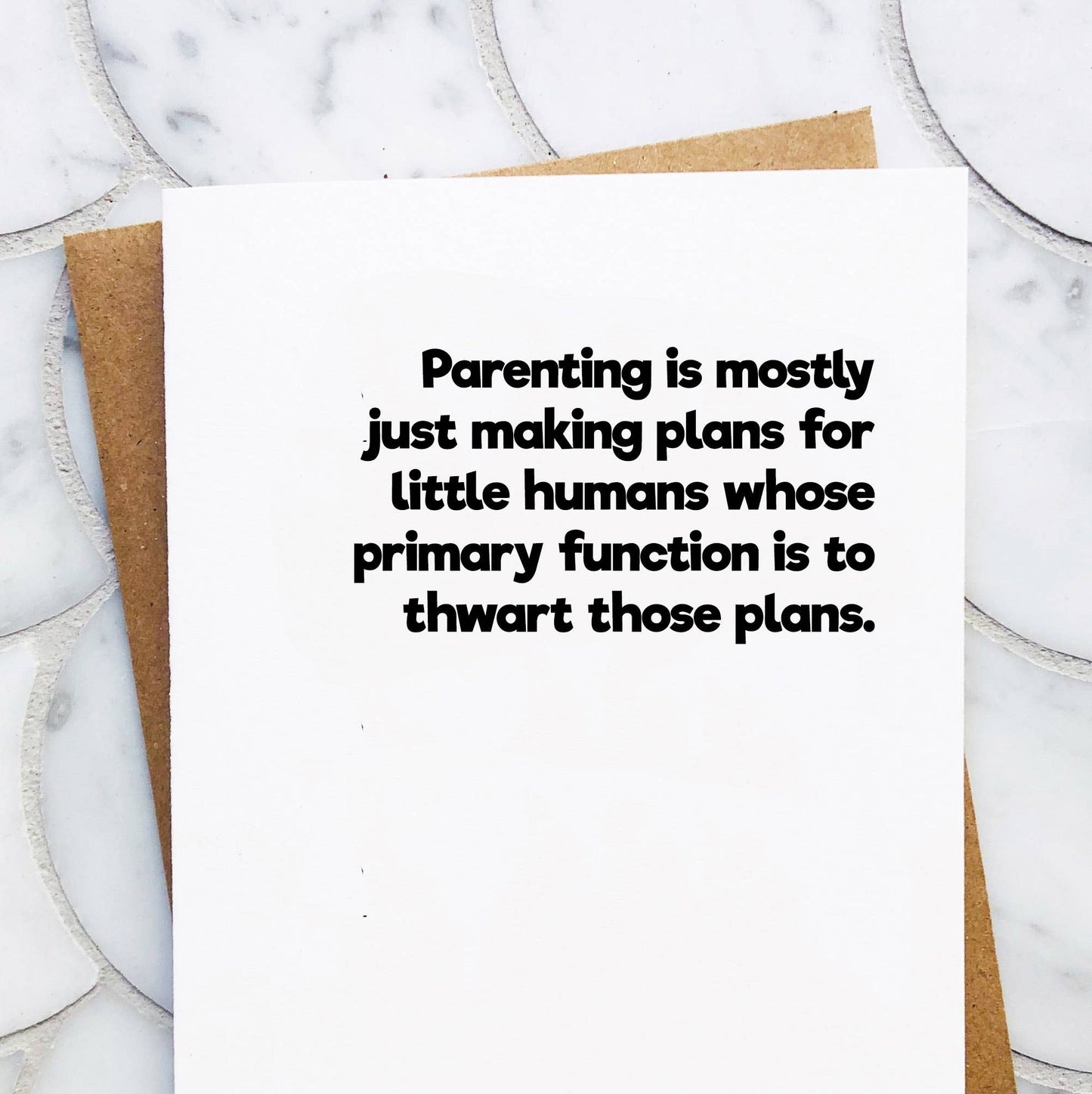 Parenting Plans - Funny Baby Card