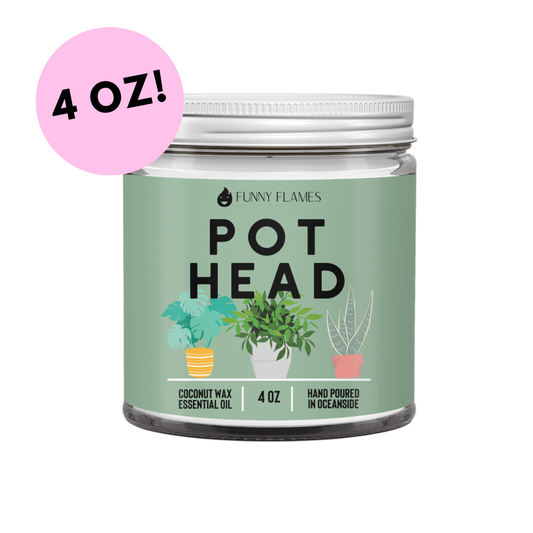 Pot Head Plant Lover Candle