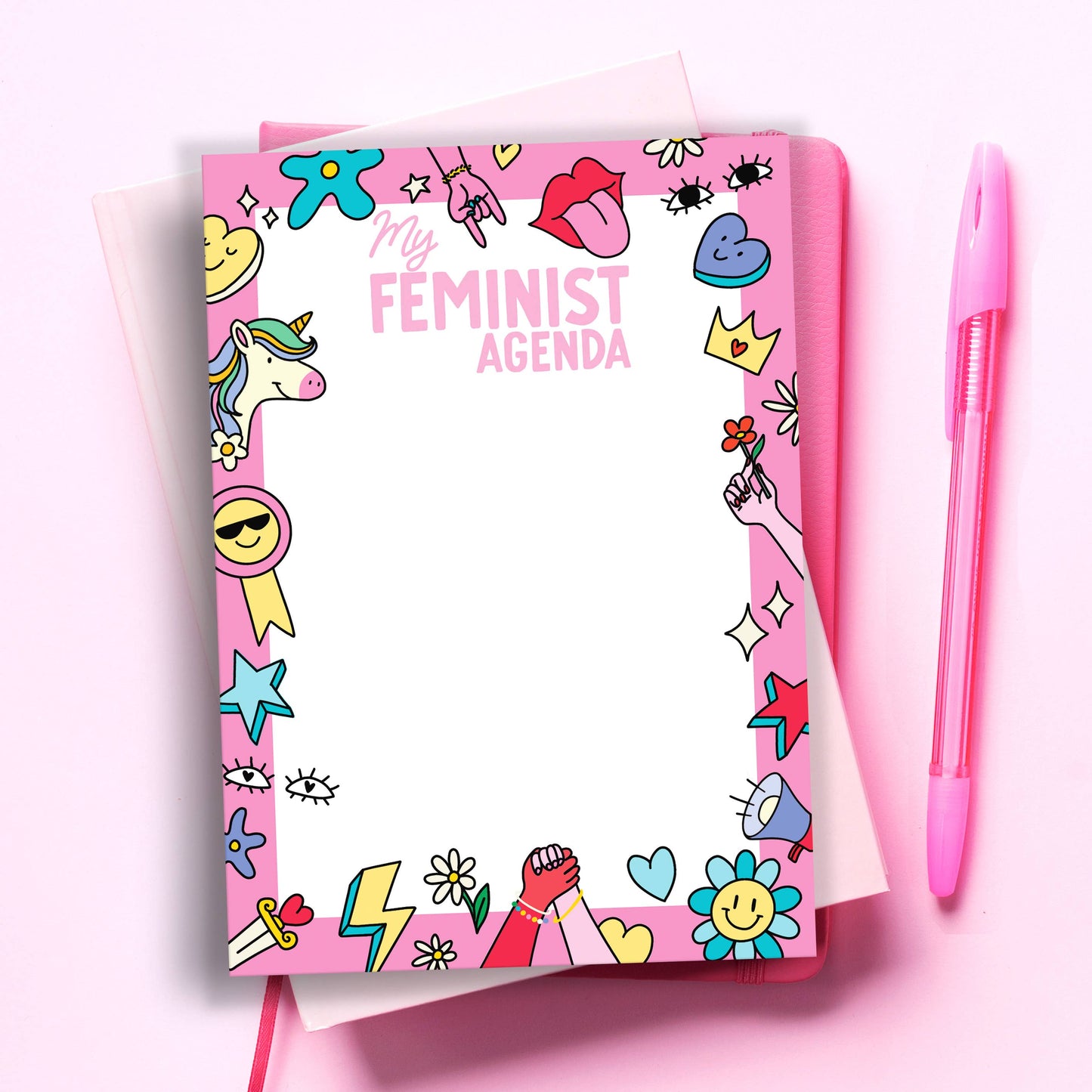 Feminist Agenda - Funny Notepad To Do List