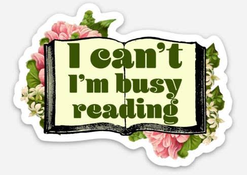 Busy Reading Sticker