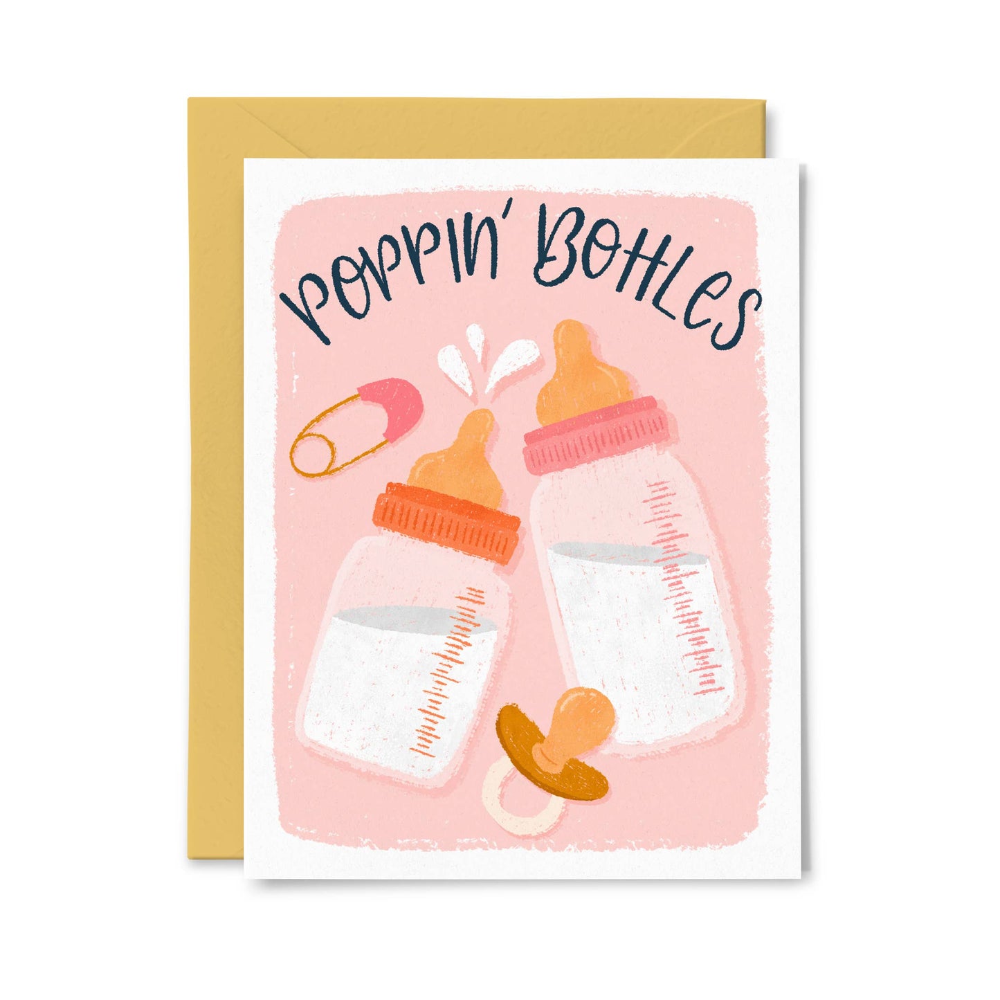Poppin' Bottles New Baby Card